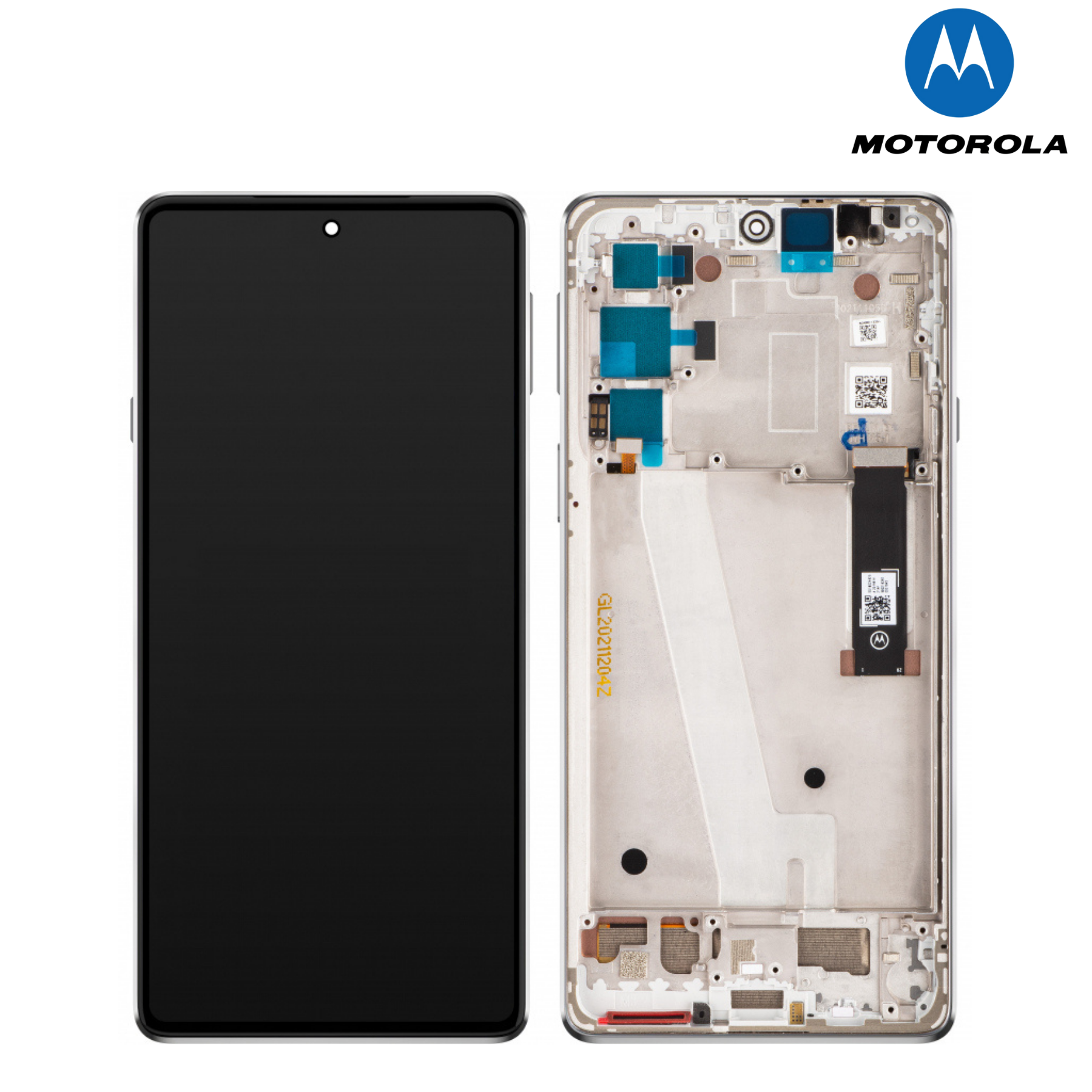 Motorola Edge 20 Pro Blue Vegan Service Pack LCD